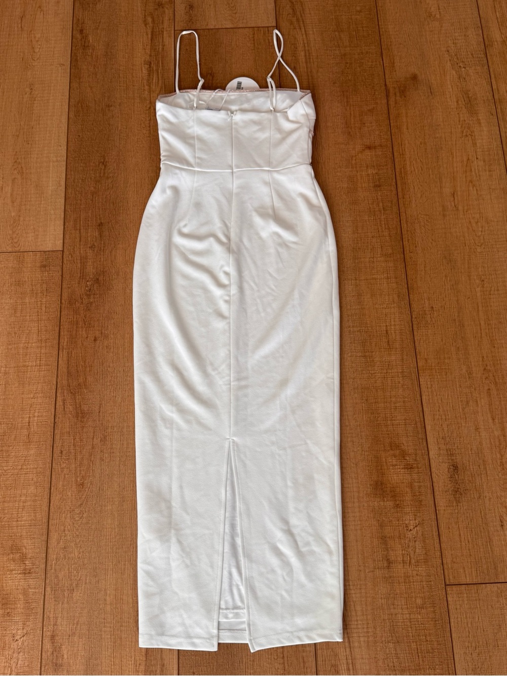 Selfie Leslie Esperance White Diamante Bodycon Midi Dress S NWT HOCO Formal - Picture 9 of 12